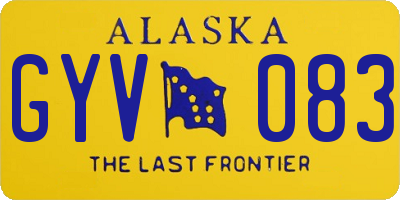 AK license plate GYV083