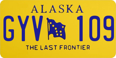 AK license plate GYV109