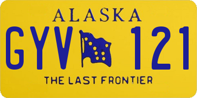 AK license plate GYV121