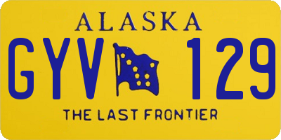 AK license plate GYV129