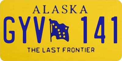 AK license plate GYV141