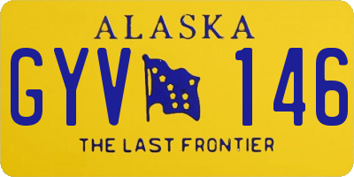 AK license plate GYV146