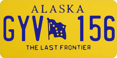 AK license plate GYV156
