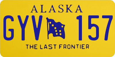 AK license plate GYV157