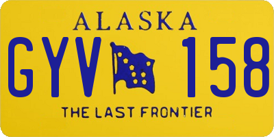 AK license plate GYV158