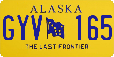 AK license plate GYV165