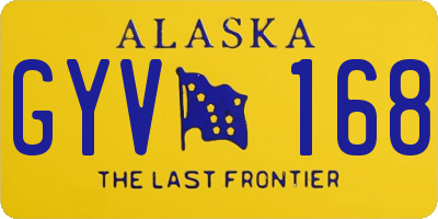 AK license plate GYV168