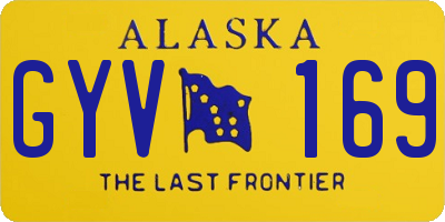 AK license plate GYV169