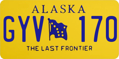 AK license plate GYV170