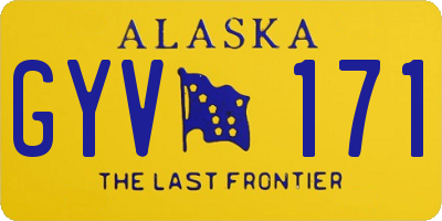 AK license plate GYV171