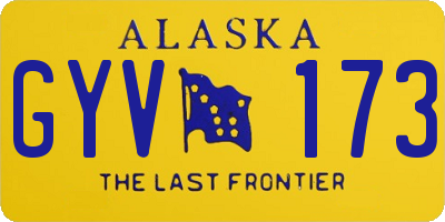 AK license plate GYV173