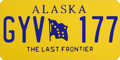 AK license plate GYV177