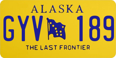 AK license plate GYV189