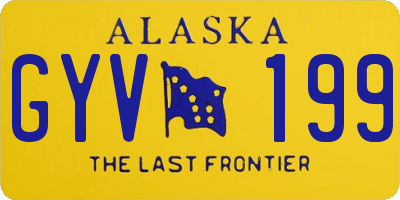 AK license plate GYV199