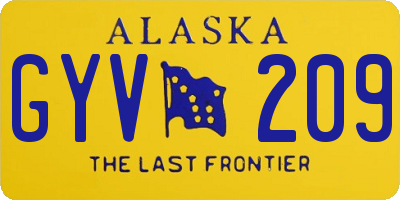 AK license plate GYV209