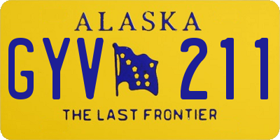 AK license plate GYV211