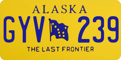 AK license plate GYV239