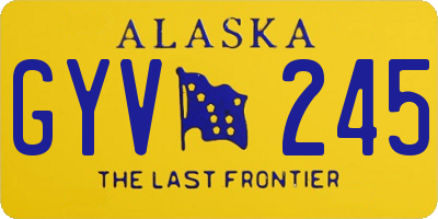 AK license plate GYV245