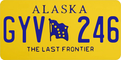 AK license plate GYV246