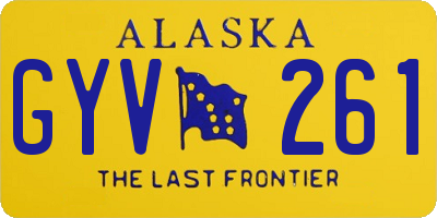 AK license plate GYV261