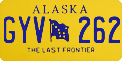 AK license plate GYV262