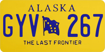 AK license plate GYV267