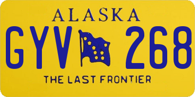 AK license plate GYV268