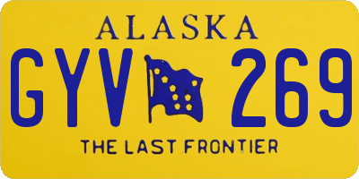 AK license plate GYV269