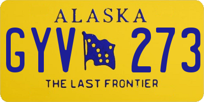 AK license plate GYV273
