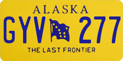 AK license plate GYV277