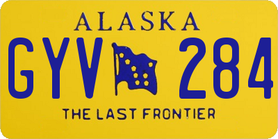 AK license plate GYV284
