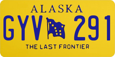 AK license plate GYV291