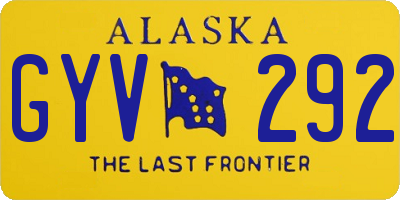 AK license plate GYV292