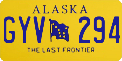 AK license plate GYV294