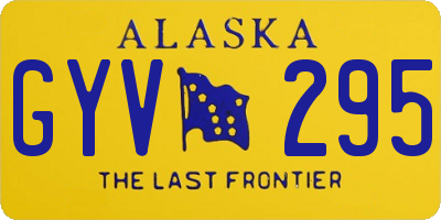AK license plate GYV295