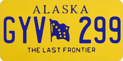 AK license plate GYV299