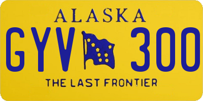 AK license plate GYV300