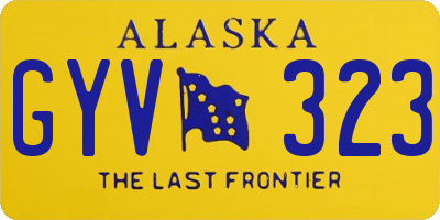 AK license plate GYV323