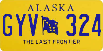 AK license plate GYV324