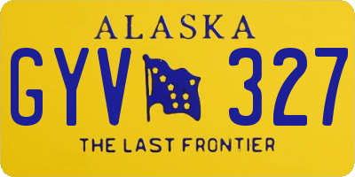 AK license plate GYV327