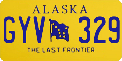 AK license plate GYV329
