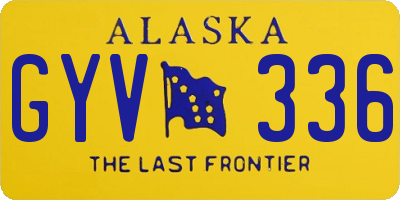 AK license plate GYV336