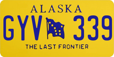 AK license plate GYV339