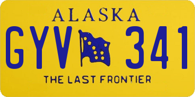 AK license plate GYV341