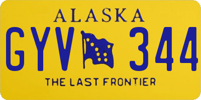 AK license plate GYV344