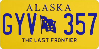 AK license plate GYV357