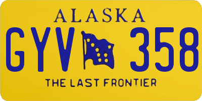 AK license plate GYV358