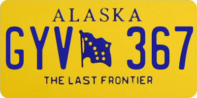 AK license plate GYV367