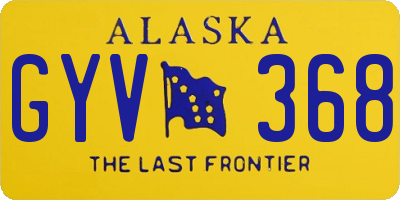 AK license plate GYV368