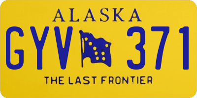 AK license plate GYV371